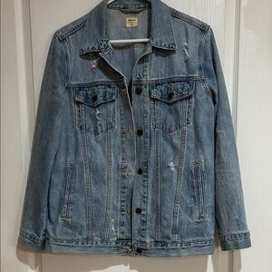 GAP Classic 1969 Blue Denim Distressed Jacket